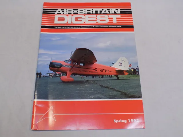 Air Britain Digest Magazine Spring 1992 Stinson Reliant Gull Wing Aircraft 36th