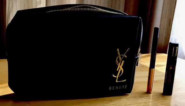 YSL YVES SAINT Laurent Beauty Black Makeup Bag Gift Set Brand New £18.99 -  PicClick UK