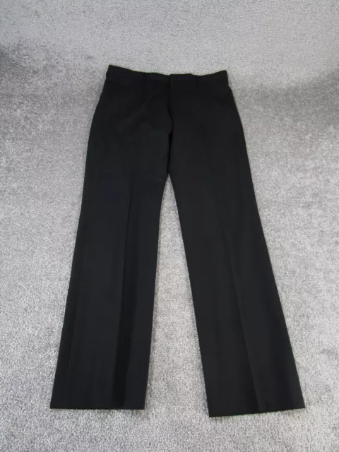 Hugo Boss Pants Womens 30 R Pinstripe Black Wool Slim Trouser