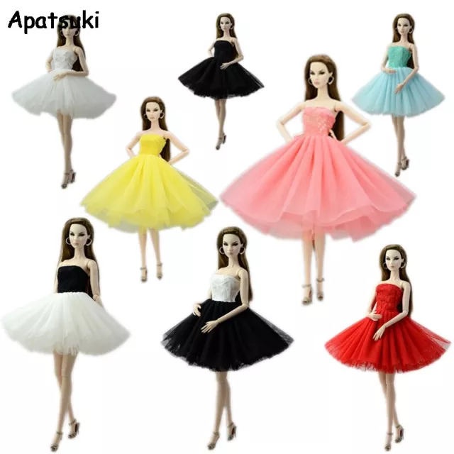 Fashion Doll Clothes Ballet Tutu Dress For 11.5" Doll Outfits Evening Dresses