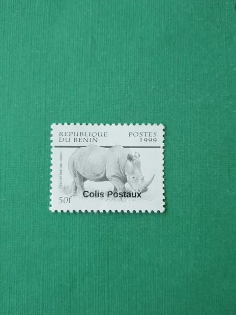 Bénin surchargé overprint 50f Rhinocéros Colis Postaux