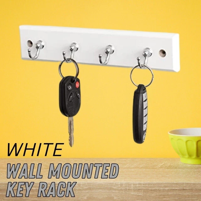 4 Hooks Coat Robe Hat Clothes Wall Mount Hanger Towel Rack Holder Key Organizer 2