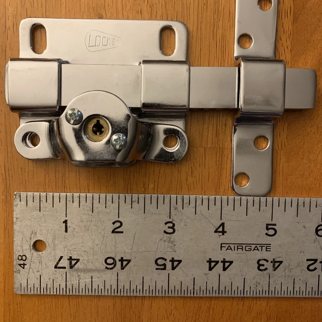 Cerradura - Metal - Cerradura - Pasador para puerta Interior - Seguridad - LK-6 S.R.L