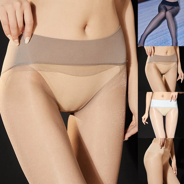 Collant trasparenti ultra sheer Mosiery calza lucida nuovi di zecca
