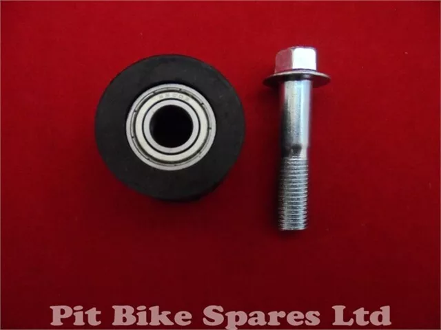 Pit Bike 10mm Bearing Chain Tensioner Roller Guide & Bolt 110cc 125cc 140cc
