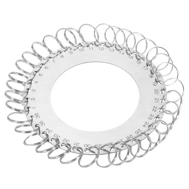 36 Anillos Inoxidable Acero Llavero Organizador, Portátil Llavero Gestión