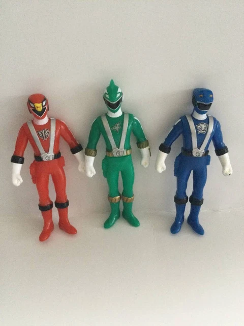Engine Go-Onger Body Set Go On Red Blue Green Figure Soft Vinyl Period Thing Rar