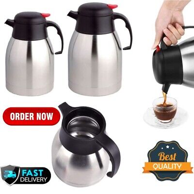 Flask Stainless Steel 1.5L Vacuum Insulated Hot Cold Tea Coffe Dispenser Air Pot