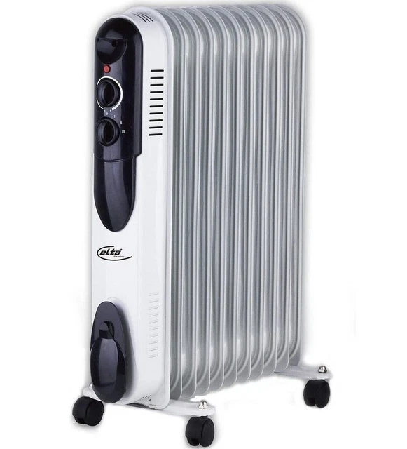 Öl Radiator 9 Rippen Elektrischer Heizkörper Heizstrahler Heizgerät