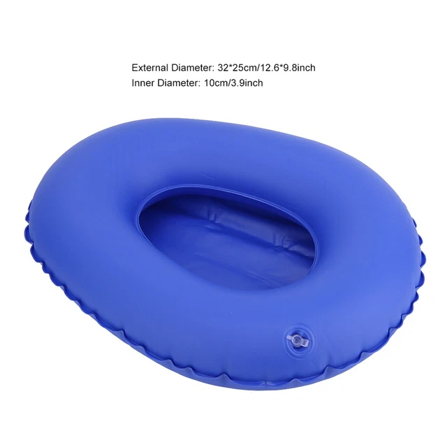 Sartén de cama inflable antidolor de cama urinario para personas mayores HG