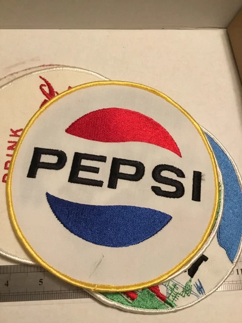 Vtg Back-Of-Jacket Size PEPSI Advertising Patch 7”
