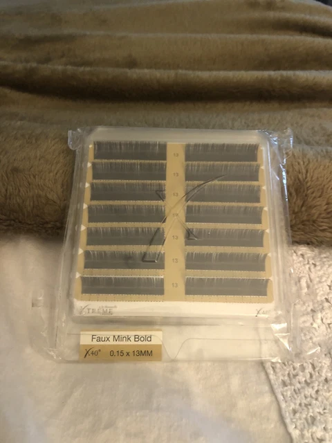Xtreme Lashes Extensions Faux Mink Bold X40 0.15 X 13mm Mink Bold Xtreme Lashes Extensions Faux Mink Bold X40 0.15 X 13mm Mink Bold