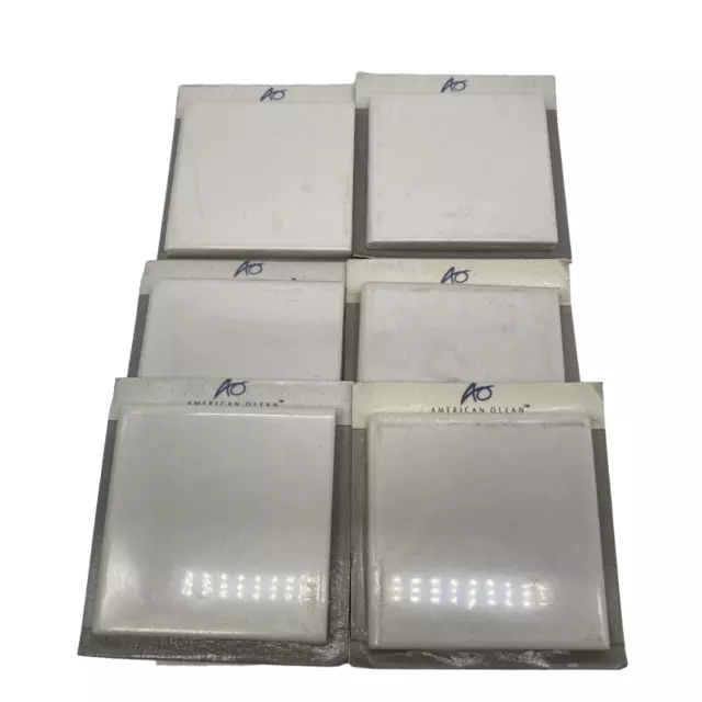 6 American Olean Corner Bullnose 6 x 6 Gloss White Tile SC4669 SL10