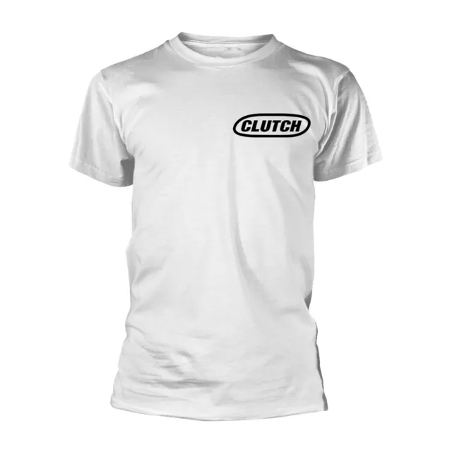 CLUTCH - CLASSIC LOGO (BLACK/WHITE) WHITE T-Shirt XX-Large