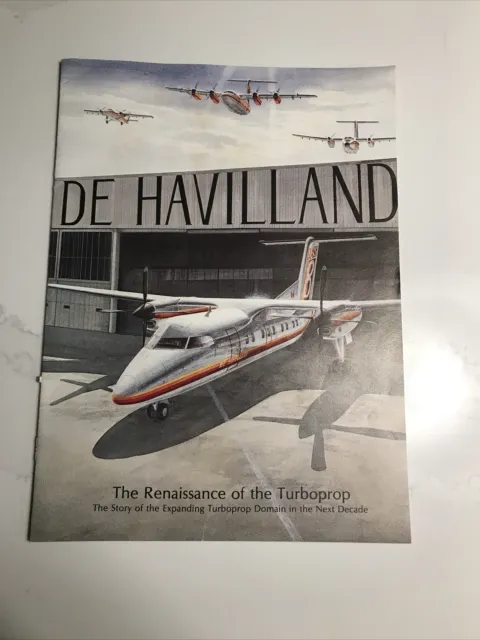 De Havilland Renaissance of Turboprop Brochure Airplane Aviation
