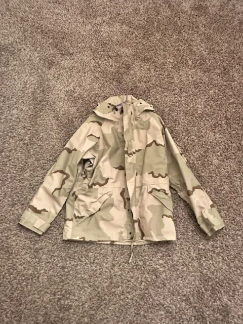 USMI Parka Cold Weather Desert Camouflage Goretex Hooded Jacket Size Medium Reg.