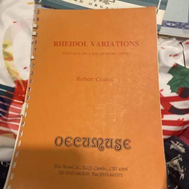 Rheidol Variations Robert Coates Organ