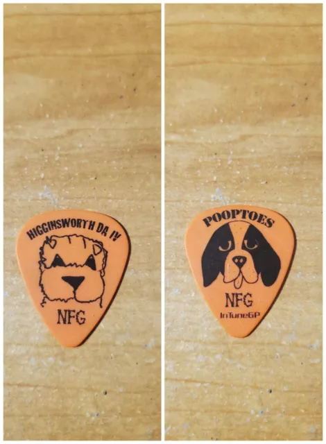 New Found Glory NFG Ian Grushka Higginsworth Da IV Pooptoes dog Tour Guitar Pick