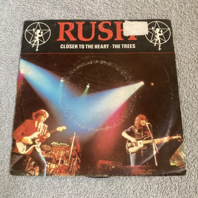 Rush - Closer To The Heart / The Trees - Used Vinyl Record 7 - Rush1