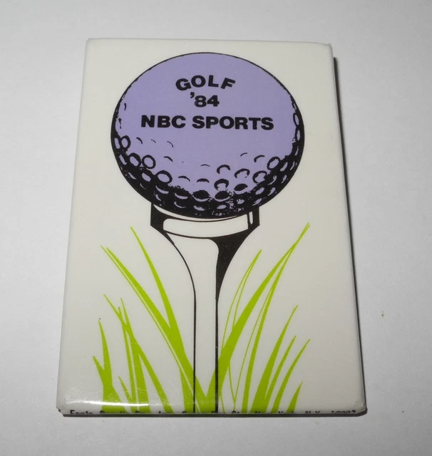 1984 VINTAGE PGA Golf Tour NBC Sports Media Press Pin Button Badge