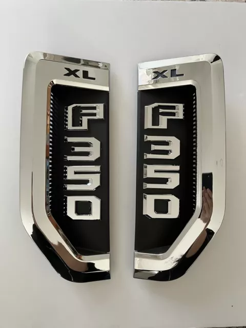 2017-2022 Ford Fender F-350 Xl Nameplate Side Badges (L/R) Pair