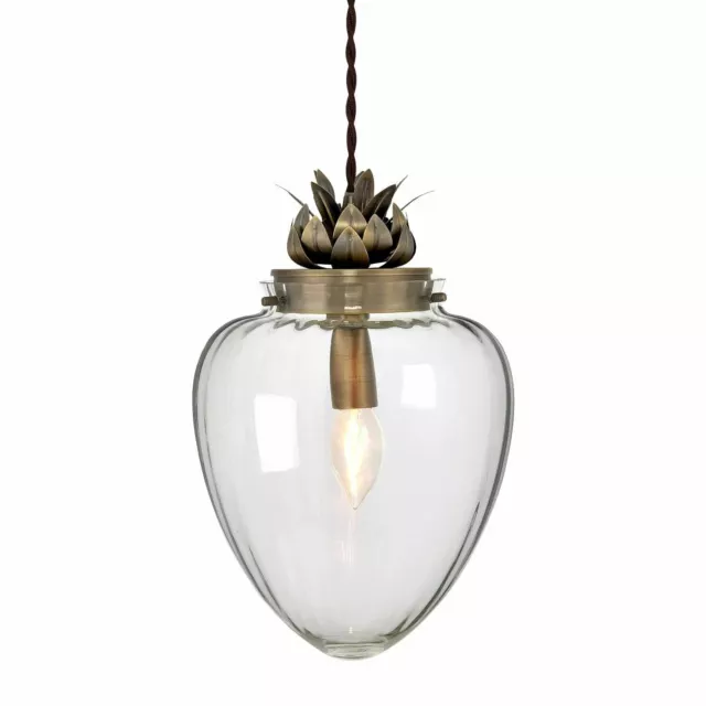 Glas Vintage Retro Kronleuchter Deckenarmatur Pendelleuchte