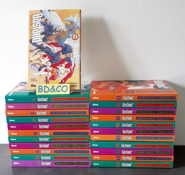 BASTARD Lot de 23 mangas - Tomes 1 à 23 - Glénat - TBE