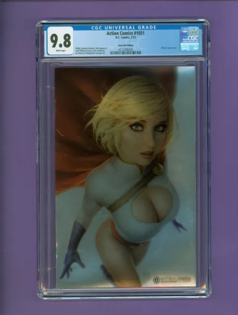 Action Comics #1051 Warren Louw Powergirl Foil Virgin Variant Cgc 9.8