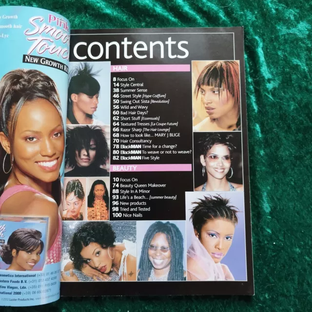 Black Hair Magazin: Halle Berry. Mary J.Blige.  Juni 2002 Ausgabe. 2