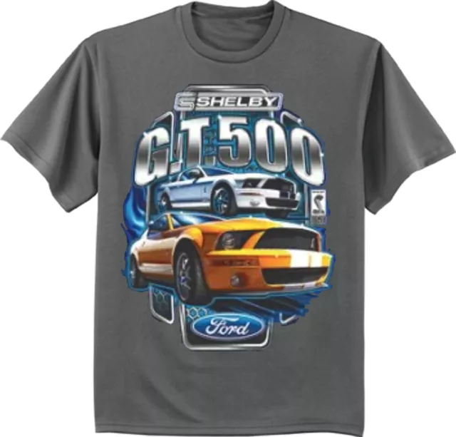 Shelby GT-500 Ford Mustang T-shirt Mens Graphic Tee Clothing Apparel