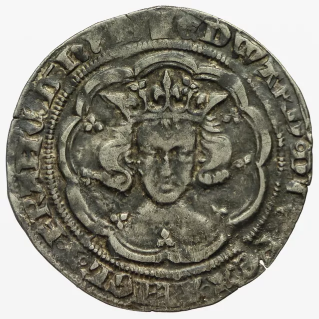 Edward iii Groat  Pre Treaty Period  London Mint  mm Cross 1  S1565