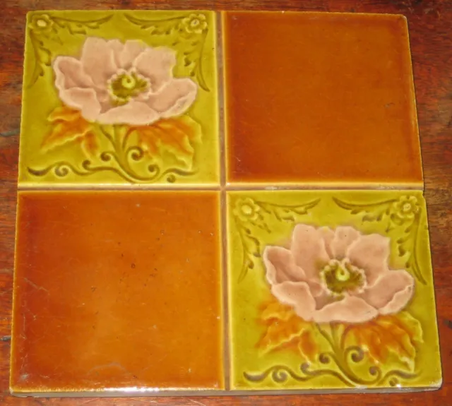 Pretty Vintage Victorian Quaterfoil Tile