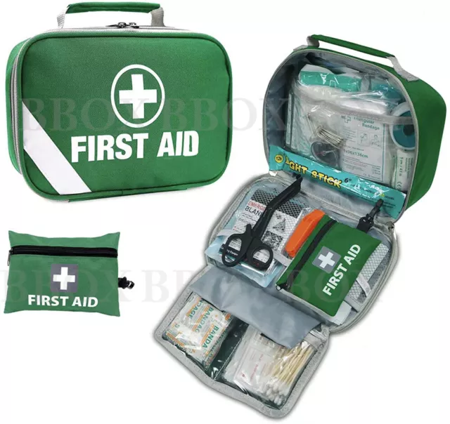 258 PCS First Aid Kit Survival Bag Sticker Family Car Camping Emergency kits