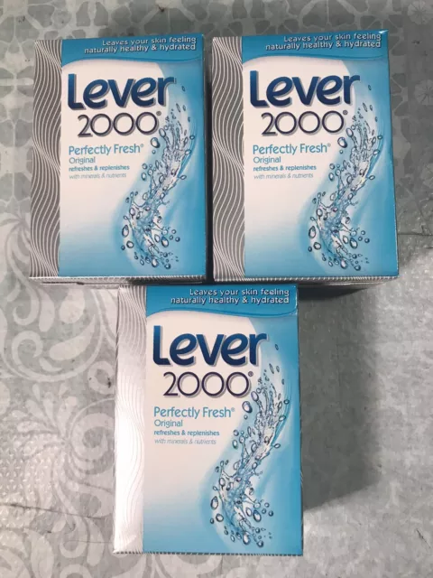 Lever 2000 Perfectly Fresh Original Bar Soap Individuals 4oz Sealed NOS Lot of 3