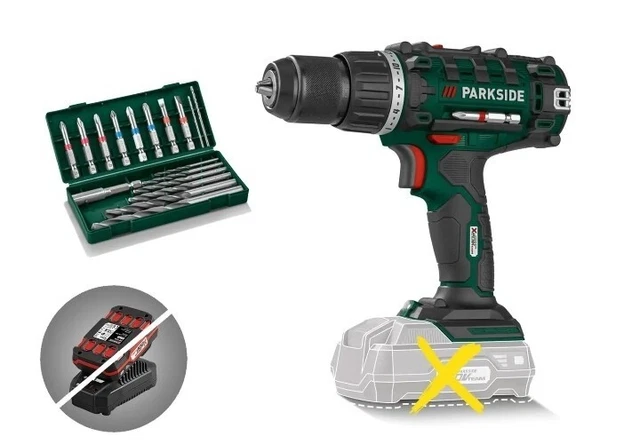 thumbnail image 2 of MiTool Kit 20V Cordless Drill Driver Set - 2 Batteries, Fast Charger & 22 Pieces 2 of 5