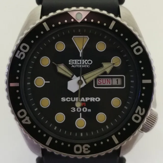 Vintage Original Seiko Diver 6309-7290 With Custom Scubapro Dial 725930.