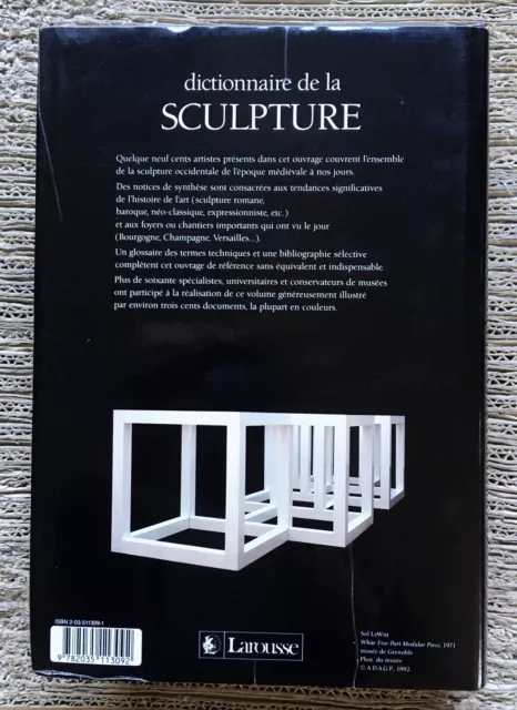 Dictionnaire de la sculpture Larousse 1992 2