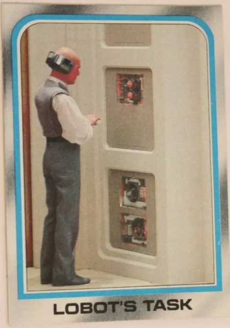 Vintage Star Wars Empire Strikes Back Trade Card #191 Lobot's Task