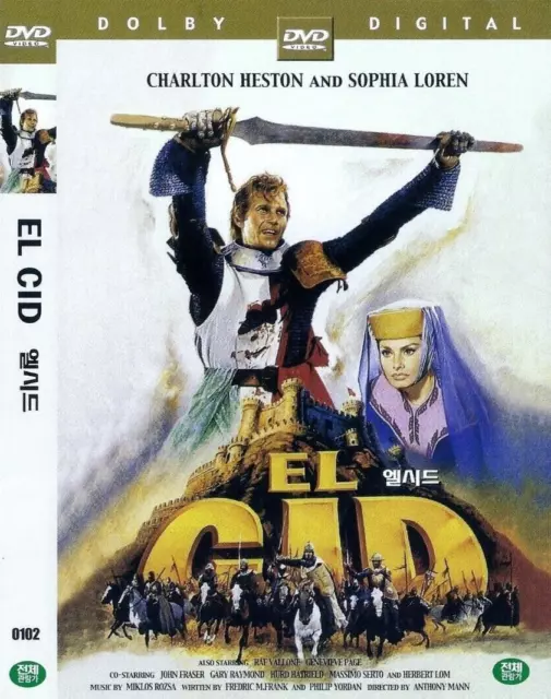 El Cid (1961) Charlton Heston / Sophia Loren  [DVD] FAST SHIPPING