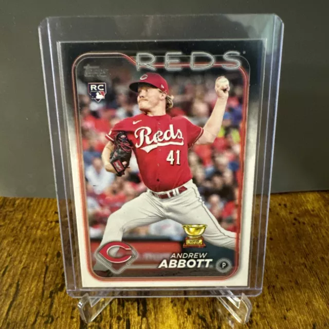 Andrew Abbott 2024 Topps Series 1 #214 Base Rookie Card RC Reds