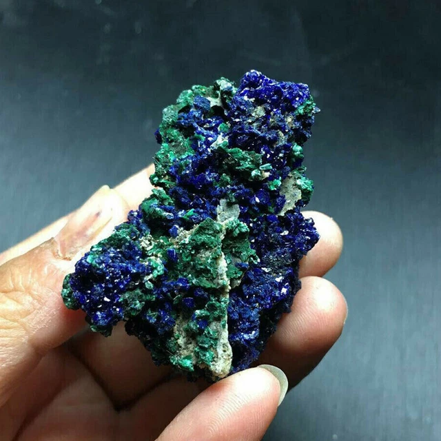Natural Azurite Malachite Geode Crystal Mineral Gemstone Specimen Reiki Stone