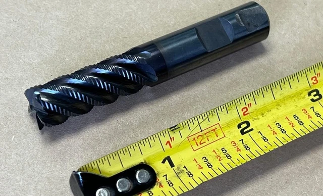 1/2" Yg-1 82593 Carbide Roughing End Mill 3" Oal, 5 Fl Square 1/2(R.040) L:1.571