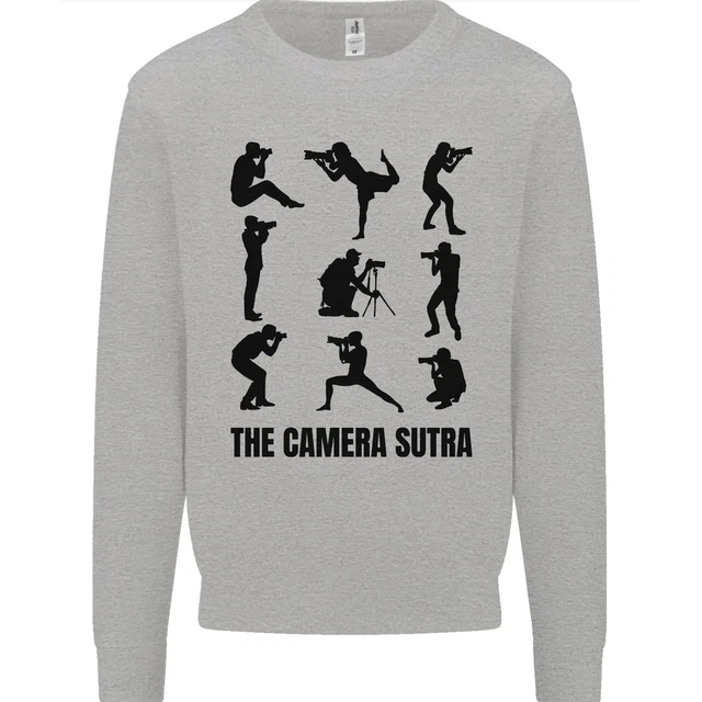 Felpa uomo Camera Sutra divertente fotografo fotografia