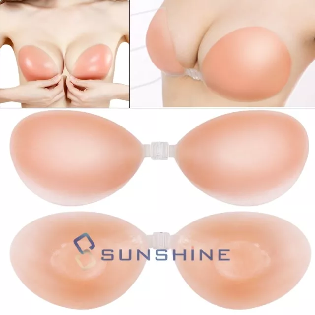 Self-adhesive Bras Invisible Silicone Gel Push Up Backless Strapless A/B/C/D