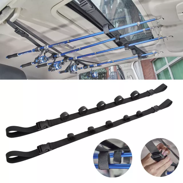 2X CAR FISHING Rod Strap Vehicle Pole Carrier Holder Belts Fishing  Accessories £11.69 - PicClick UK
