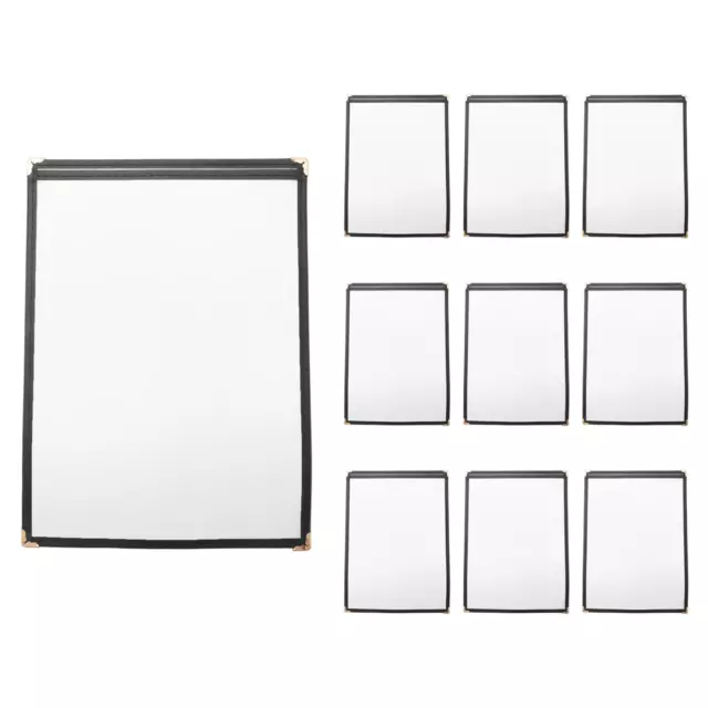 10 Pack of Menu Covers - Single Page, 2 View, Fits 8.5 x 11 Inch  -6486