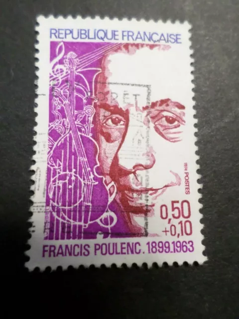 Frankreich 1974, Briefmarke 1785, Poulenc, Celebrity, Entwertet, VF Verwendet