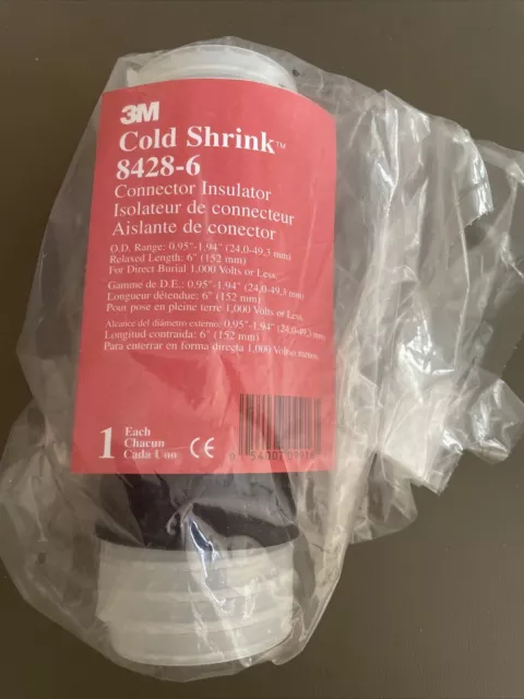 New  3M 8428-6 COLD SHRINK CONNECTOR INSULATORS.