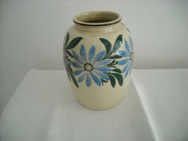 Vase/Poterie terre vernissée Jean Garillon Soufflenheim Alsace Elchinger et cie
