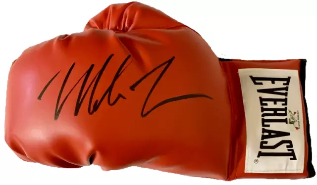Mike Tyson Signed Left Red Everlast Glove Mike Tyson Exclusive Hologram